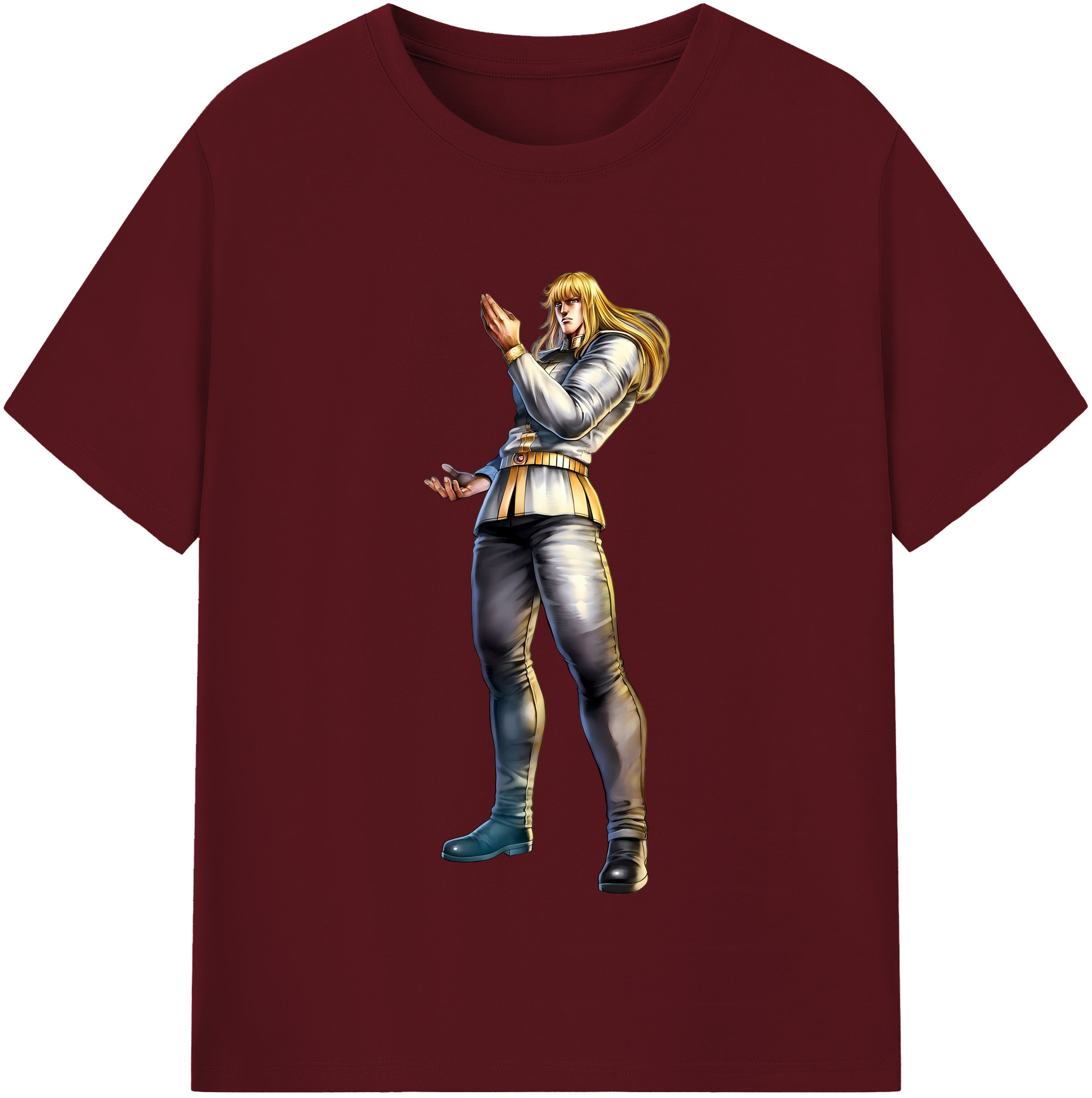 （画像用） 北斗の拳 Fist of the North Star 綿100％半袖Tシャツ（フロントプリント）